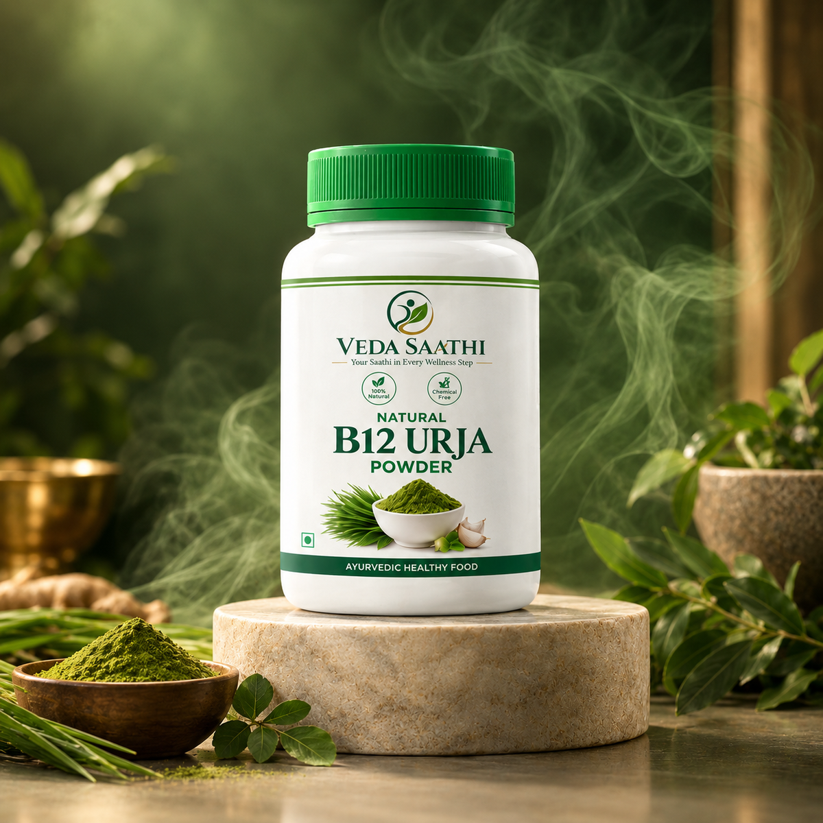 B12 Urja Powder – 100 g Trial Pack | Plant-Based Vitamin B12 | VEDA SAATHI